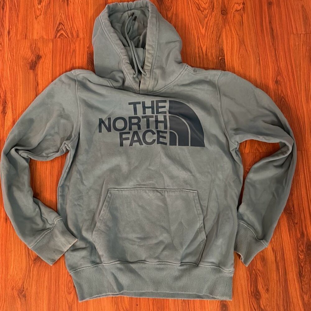 The North Face blue hoodie pull over sweatshirt size S